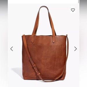 Madewell Medium Transport Tote in English Saddle